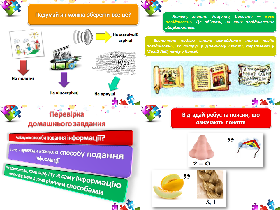 Носії повідомлень. Дані